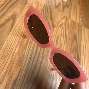 Crap Eyewear x Emma Chamberlain pink sunglasses